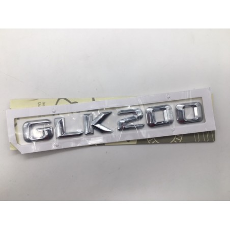 EMBLEMA LETRAS MERCEDES BENZ CLASE GLK GLK200 CROMADAS
