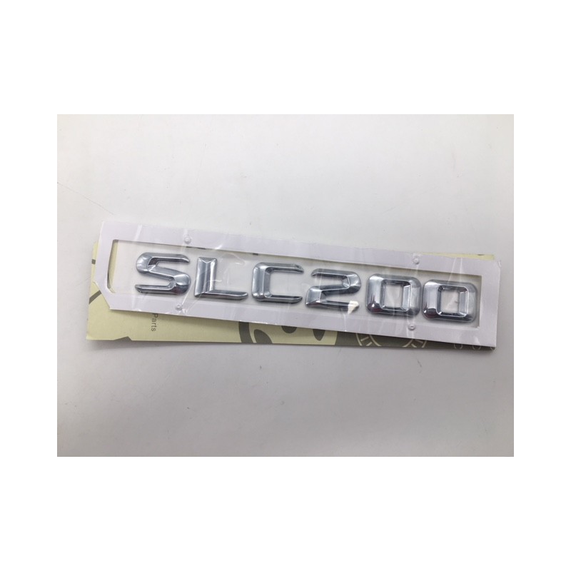 EMBLEMA LETRAS MERCEDES BENZ CLASE SLC SLC200 CROMADO