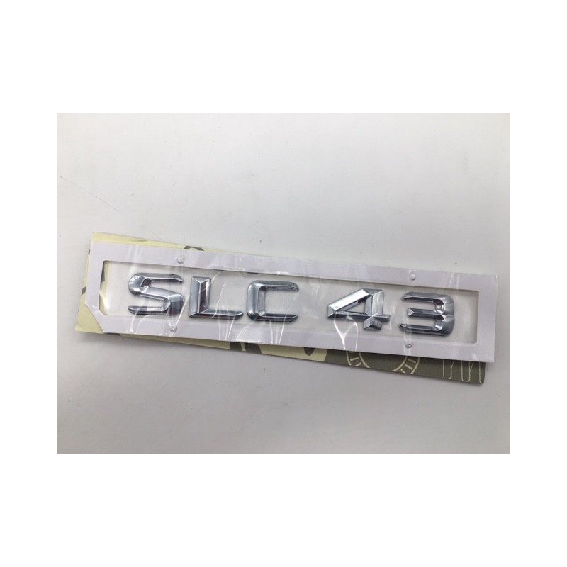 EMBLEMA LETRAS MERCEDES BENZ CLASE SLC SLC43 CROMADO