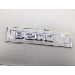 EMBLEMA LETRAS MERCEDES BENZ CLASE B B200 CROMADAS