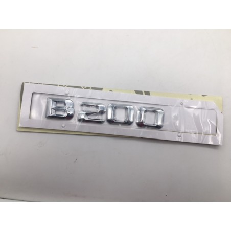 EMBLEMA LETRAS MERCEDES BENZ CLASE B B200 CROMADAS