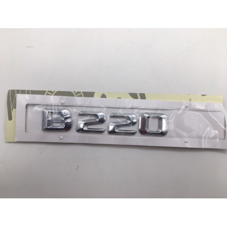 EMBLEMA LETRAS MERCEDES BENZ CLASE B B220 CROMADAS