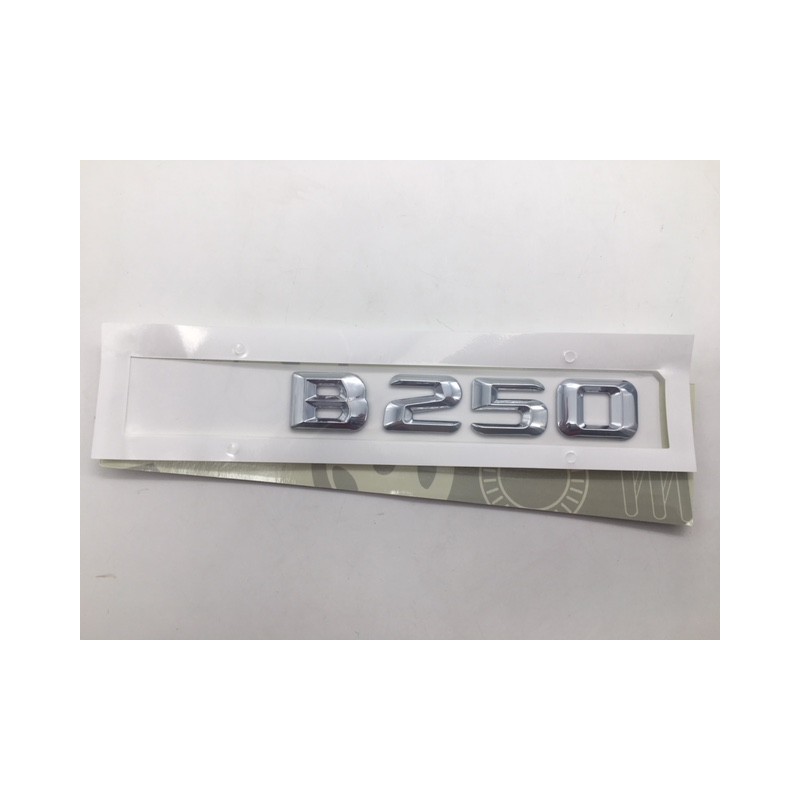 EMBLEMA LETRAS MERCEDES BENZ CLASE B B250 CROMADAS