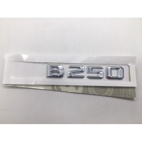 EMBLEMA LETRAS MERCEDES BENZ CLASE B B250 CROMADAS