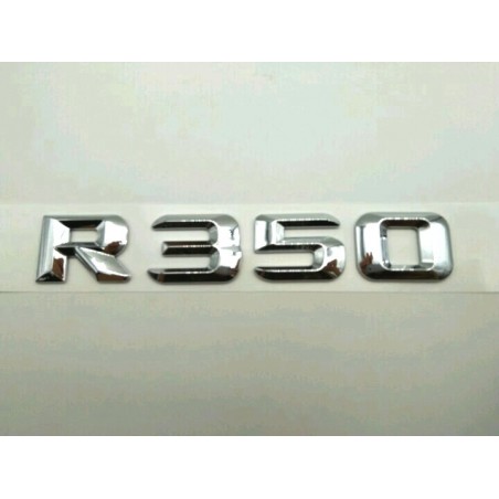 EMBLEMA LETRAS MERCEDES BENZ CLASE R R350 CROMADAS