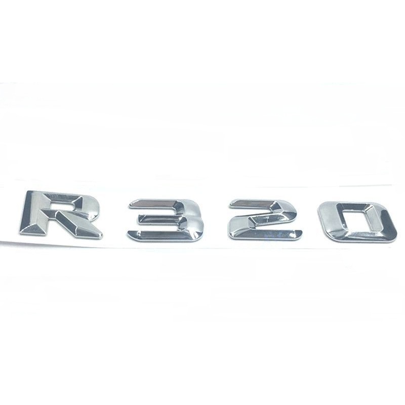 EMBLEMA LETRAS MERCEDES BENZ CLASE R R320 CROMADAS