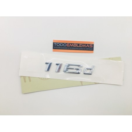 Emblema trasero bmw serie 1 116d