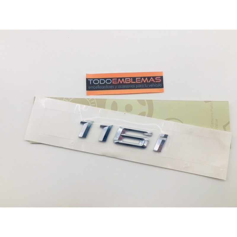 Emblema trasero bmw serie 1 116i