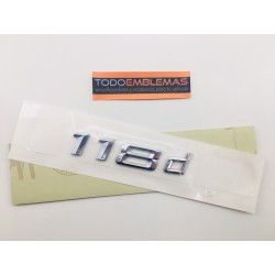 EMBLEMA TRASERO BMW SERIE 1 118D