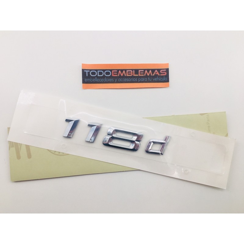 EMBLEMA TRASERO BMW SERIE 1 118D