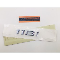 Emblema trasero bmw serie 1 118i