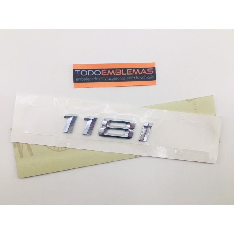 Emblema trasero bmw serie 1 118i