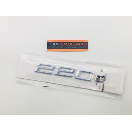 EMBLEMA TRASERO LETRAS BMW SERIE 2 220d CROMADAS EMBLEMA TRASERO LETRAS BMW SERIE 2 220d CROMADAS