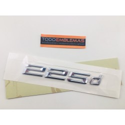 EMBLEMA TRASERO LETRAS BMW SERIE 2 225d CROMADAS