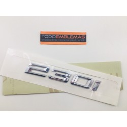 EMBLEMA TRASERO LETRAS BMW SERIE 2 230i CROMADAS