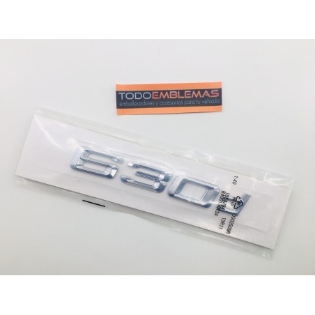 EMBLEMA TRASERO LETRAS BMW SERIE 6 630d CROMADAS