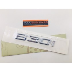EMBLEMA TRASERO LETRAS BMW SERIE 6 630i CROMADAS