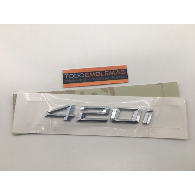 EMBLEMA TRASERO LETRAS BMW SERIE 4 420i CROMADAS