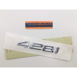 EMBLEMA TRASERO LETRAS BMW SERIE 4 428i CROMADAS