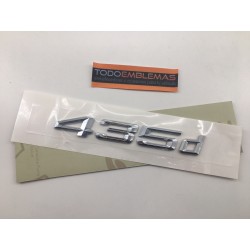 EMBLEMA TRASERO LETRAS BMW SERIE 4 435d CROMADAS