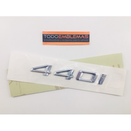 EMBLEMA TRASERO LETRAS BMW SERIE 4 440i CROMADAS