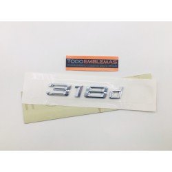 EMBLEMA TRASERO LETRAS BMW SERIE 3 318d CROMADAS