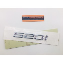 EMBLEMA TRASERO LETRAS BMW SERIE 5 520i CROMADAS