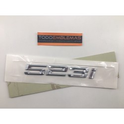 EMBLEMA TRASERO LETRAS BMW SERIE 5 523i CROMADAS