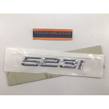 EMBLEMA TRASERO LETRAS BMW SERIE 5 523i CROMADAS
