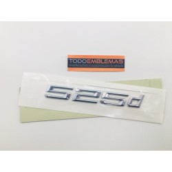 EMBLEMA TRASERO BMW SERIE 5 525d CROMADAS