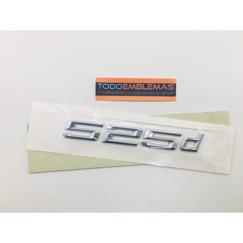 EMBLEMA TRASERO BMW SERIE 5 525d CROMADAS