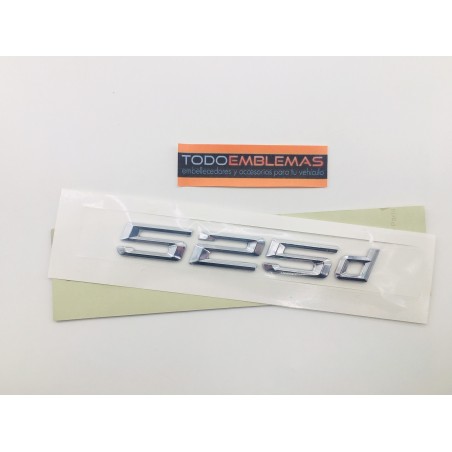 EMBLEMA TRASERO BMW SERIE 5 525d CROMADAS