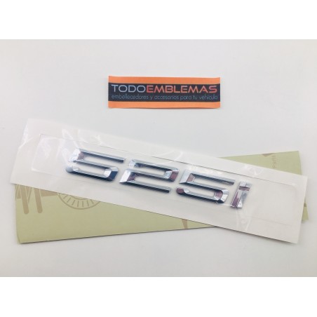 EMBLEMA TRASERO BMW SERIE 5 525i CROMADAS