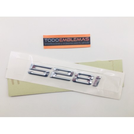 EMBLEMA TRASERO BMW SERIE 5 528i CROMADAS
