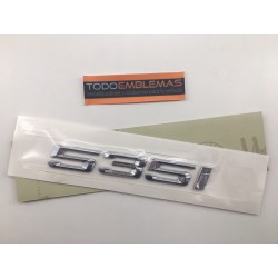 EMBLEMA TRASERO BMW SERIE 5 535i CROMADAS