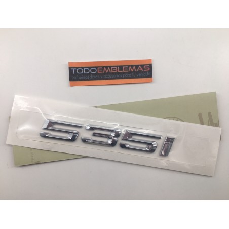 EMBLEMA TRASERO BMW SERIE 5 535i CROMADAS