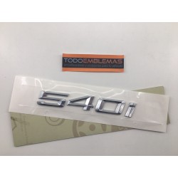 EMBLEMA TRASERO BMW SERIE 5 540i CROMADAS