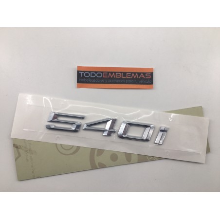 EMBLEMA TRASERO BMW SERIE 5 540i CROMADAS