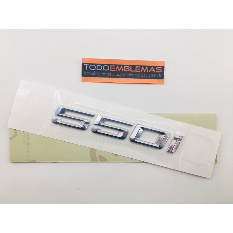 EMBLEMA TRASERO BMW SERIE 5 550i CROMADAS