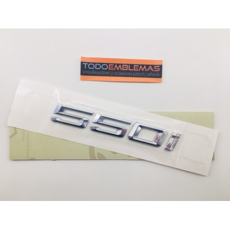 EMBLEMA TRASERO BMW SERIE 5 550i CROMADAS