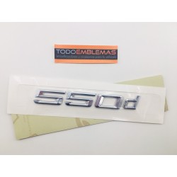 EMBLEMA TRASERO BMW SERIE 5 550d CROMADAS
