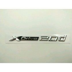 Emblema Letras BMW XDRIVE 20d Cromado