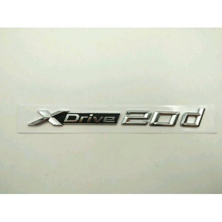 Emblema Letras BMW XDRIVE 20d Cromado