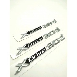 Emblema Laterales Letras BMW XDRIVE 30d Cromado
