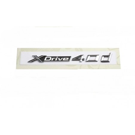 Emblema Laterales Letras BMW XDRIVE 40d Cromado