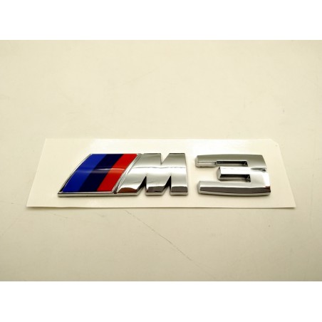 Emblema Trasero BMW M3 Cromado 9cm