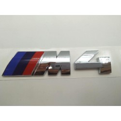 Emblema trasero bmw m4 cromado 12cm