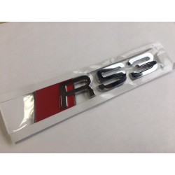 Emblema Trasero AUDI RS3 Cromado