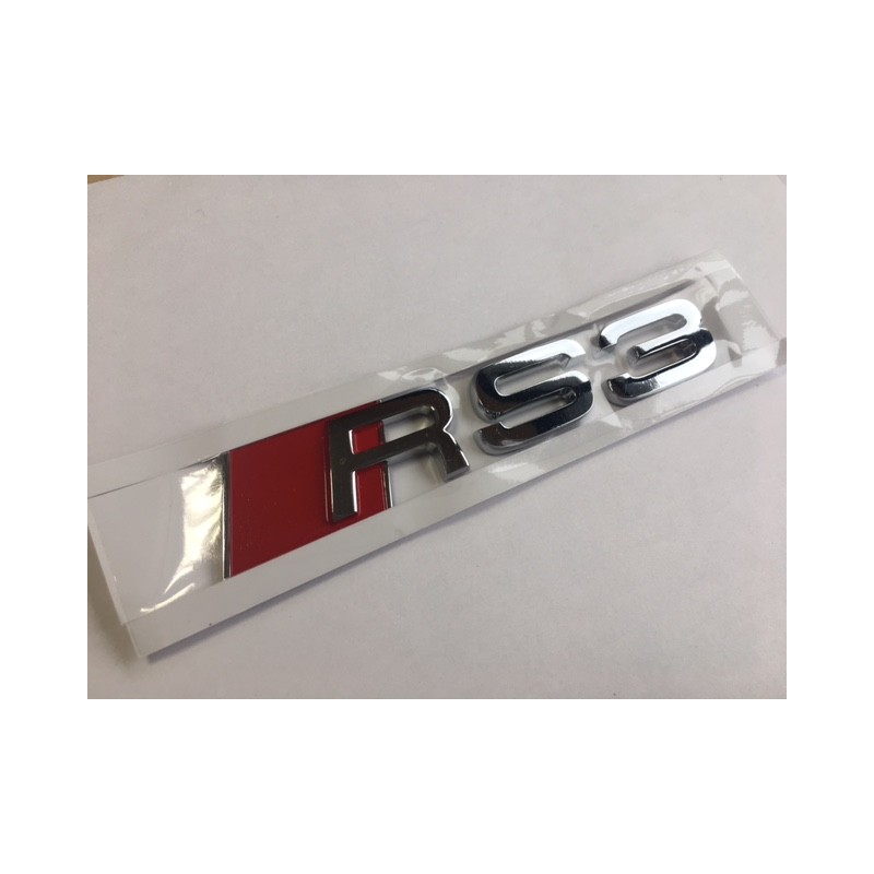 Emblema Trasero AUDI RS3 Cromado