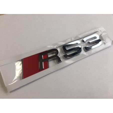 Emblema Trasero AUDI RS3 Cromado
